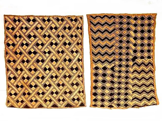 African Kuba Raffia Cloth Cut Pile - Kassia D.R.C. (1 of 4)