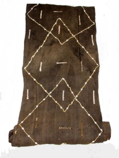 Vintage African Embroidery Kuba Cloth 24'' x 180 (1 of 6)