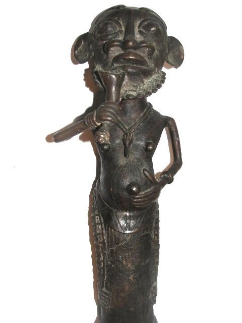 Rare Bronze Chiefs Ceremonial Scepter 63'' Tall (1 of 10)