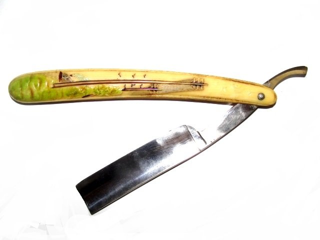 Rare Clauss Fremont Straight Razor With Train (1 of 9)