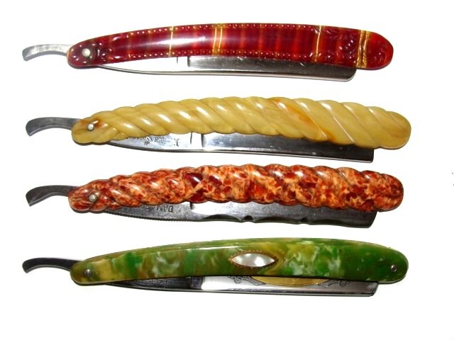 Collection Of Vintage Celluloid Straight Razors (1 of 8)