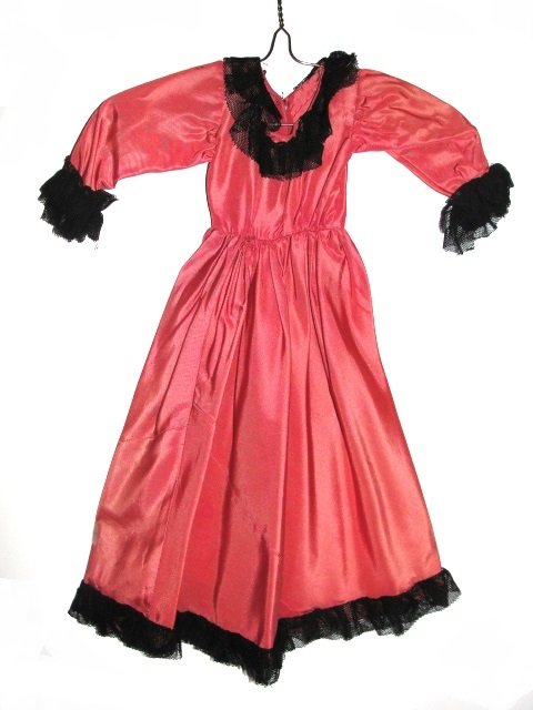 Wonderful Victorian Evening Doll Dress With Lace (1 of 8)