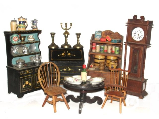 Collection Of Doll And Doll House Furnishings (1 of 10)