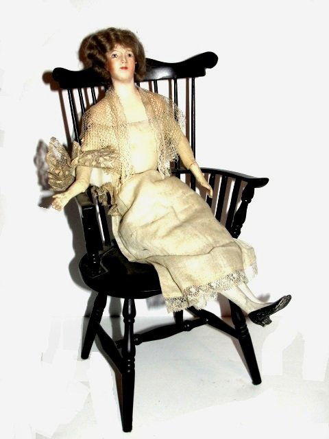 Early French Paper Mache And Cloth Doll (1 of 8)