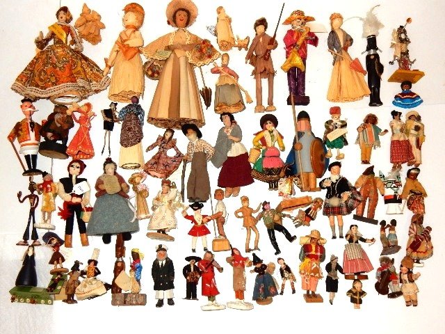 65 Total Various Traditional Vintage Ethnic Dolls (1 of 5)
