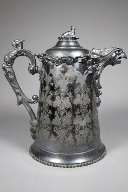 19th C. E. Kaufmann Philad. Silver Plate Pitcher (1 of 9)