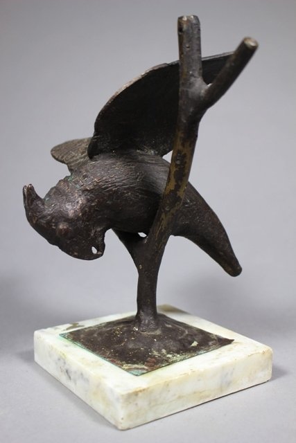 Antique Bronze Sculpture Parrot Figure (1 of 6)