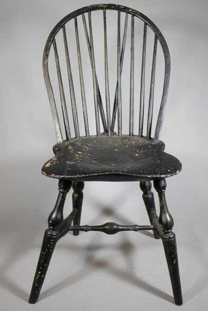 19th Century Windsor Brace Back Chair (1 of 8)