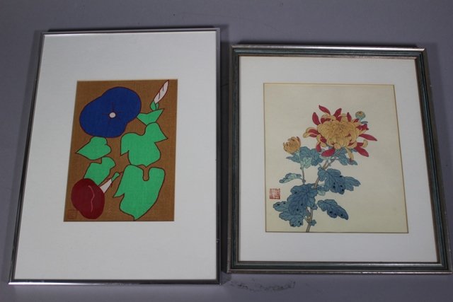 Two 20th Century Japanesse Watercolors (1 of 5)