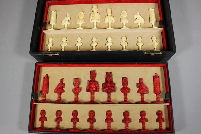 19th C. Franco-African Ivory Chessmen (1 of 9)