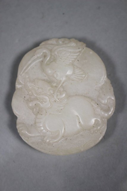 20th Century Chinese White Jade Pendant (1 of 4)