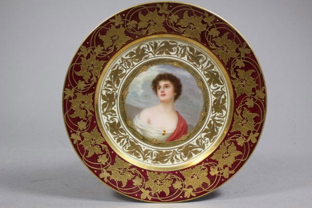20th Century Dresden Porcelain Portrait Plate (1 of 5)