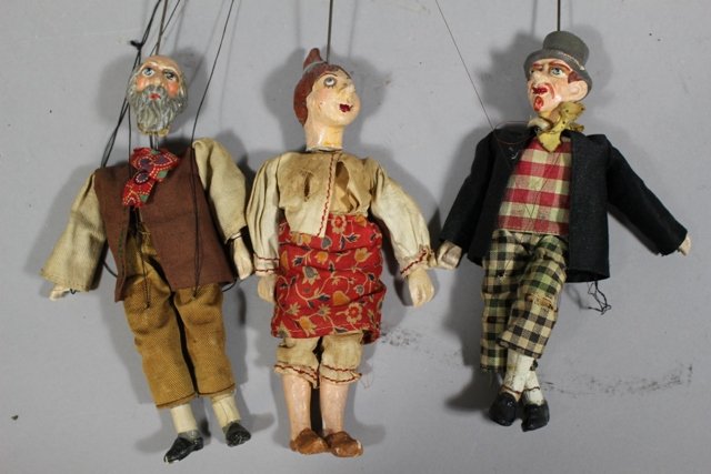 Three Composition Jointed Marionettes (1 of 5)