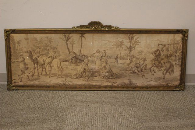 1930's French Deco Framed Tapestry (1 of 5)