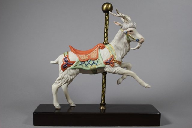 Cybis Carousel Goat Figurine #111 Limited Edition (1 of 8)