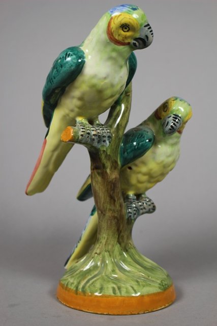 Italian Ceramic Parrots Figurine (1 of 6)