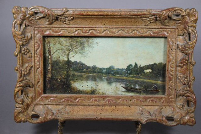 19th C. Barbizon School Landscape Painting (1 of 4)