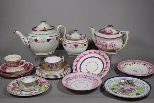 Collection of Staffordshire Lustreware and Pearlware (1 of 9)
