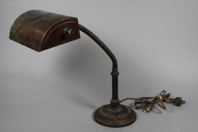 Hudson and Manhattan Railroad Co. Cast Iron Desk Lamp (1 of 6)