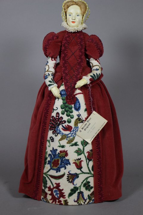 1983 Brenda Price Original Anne Hathaway: Brenda Price, 1983, Anne Hathaway. Porcelain doll with painted blue eyes, with brown wig, and cloth body. H 16". Good condition.