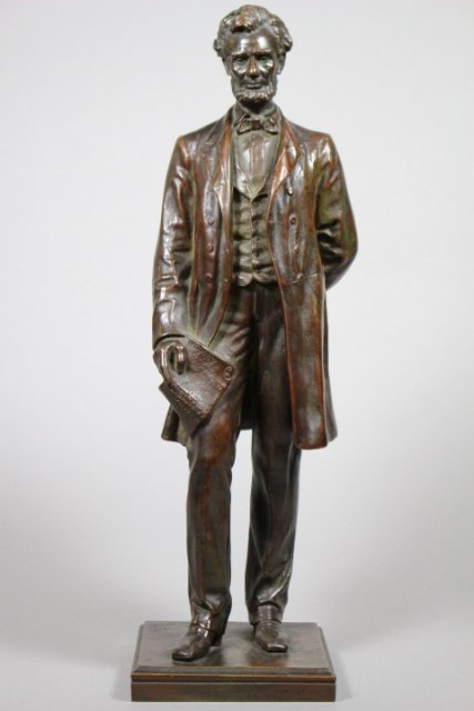 George E Bissell, Abraham Lincoln Bronze Statue: George Edwin Bissell (February 16, 1839 â€“ August 30, 1920). Bissell was born New Preston, Connecticut, the son of a quarryman and marble-cutter. During the American Civil War he served as a pri