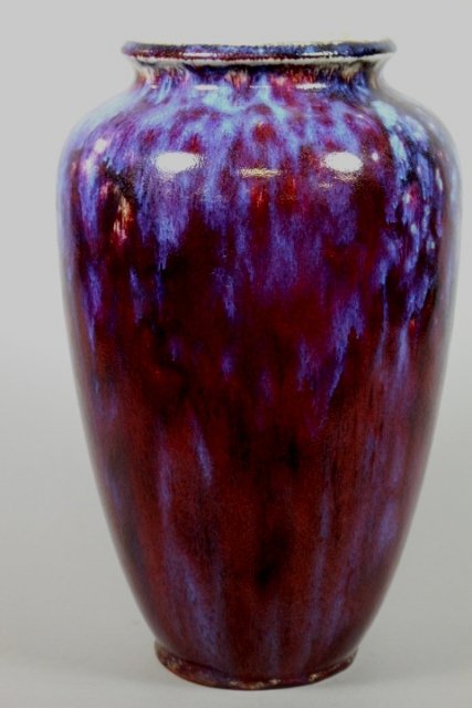 1902 Sevres Art Nouveau Oxblood Flambe Glazed Vase (1 of 9)