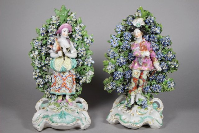 Pair Of English Staffordshire Porcelain Figures (1 of 9)