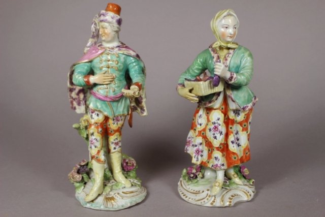 Pair Of Mid 20th C. Staffordshire Figures (1 of 8)