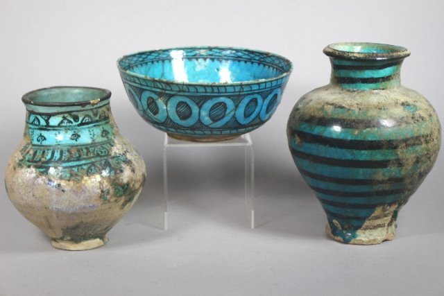 Three Early Pieces Of Persian Pottery (1 of 9)