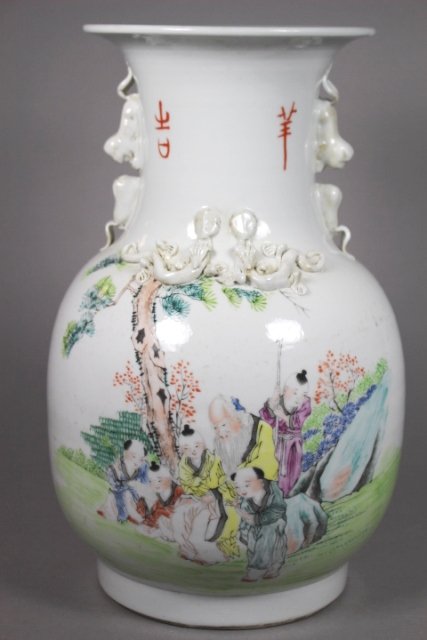 Large 20th Century Oriental Porcelain Vase (1 of 7)