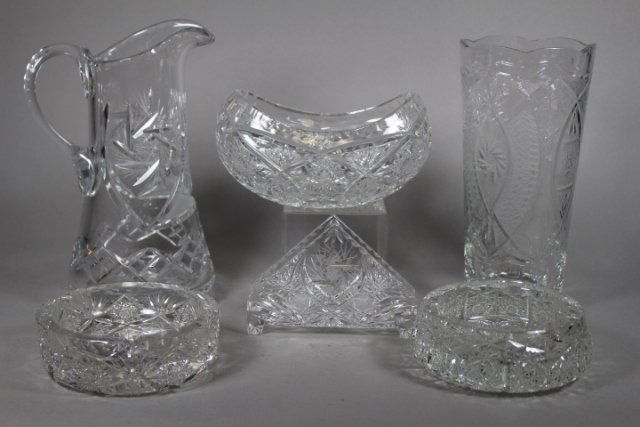 Collection Of 6 Pc. Cut Glass (1 of 7)