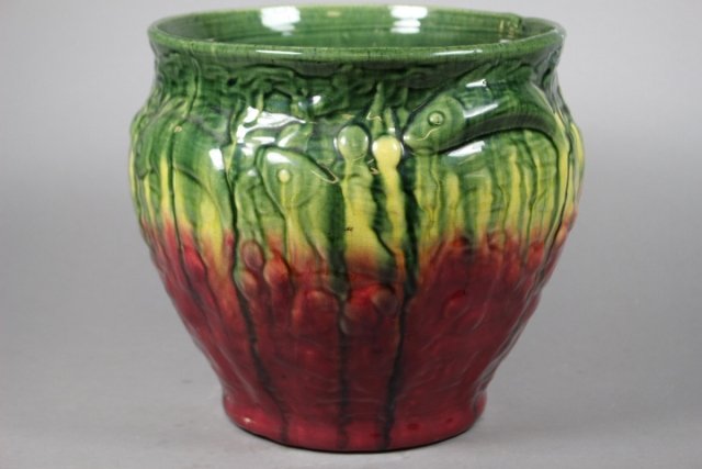 Majolica JardiniÃ¨re Multi Color With Fish Motif (1 of 5)