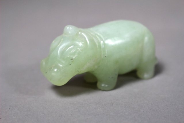 Light Green Jade Hippo ( Possible Russian) (1 of 6)
