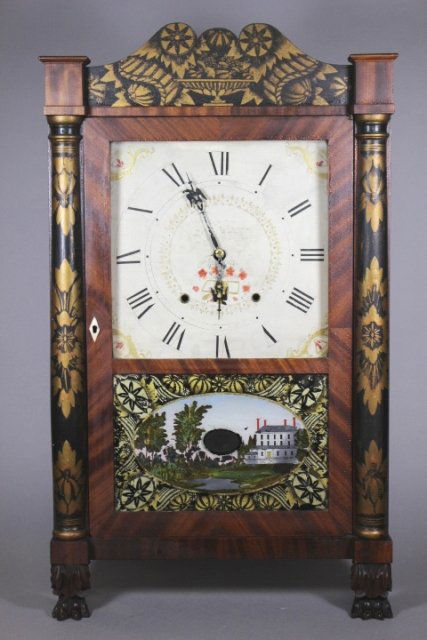 Eli Terry Empire Shelf Clock With Wood Works (1 of 8)