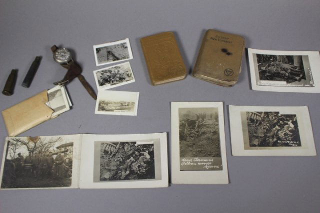 WWI Military Collection Lot - Watch & Photos (1 of 9)