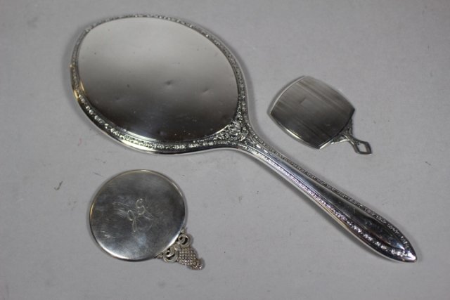 3 Sterling Silver Ladies Vanity Mirrors (1 of 8)