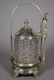 Ornate Silver-plate Victorian Pickle Castor
