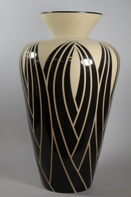 Contemporary Studio Art Pottery Floor Vase Signed (1 of 6)