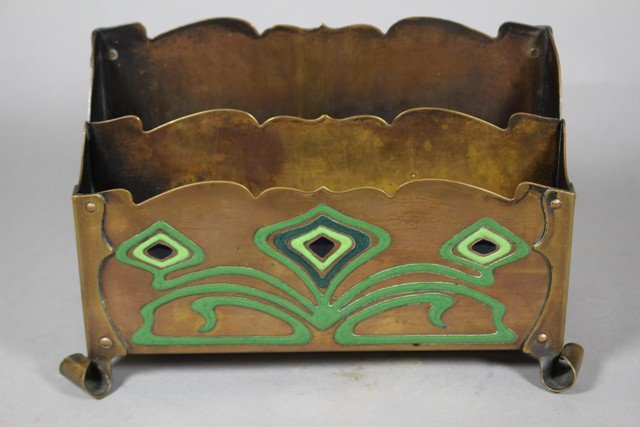 Art & Crafts Enameled Copper Letter Holder Roycroft (1 of 8)