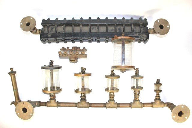 Collection of Vintage Glass Valves and Oilers (1 of 4)