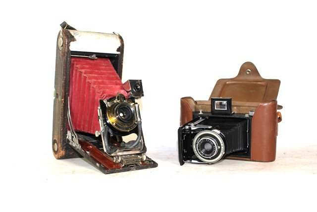 Two Vintage Kodak Folding Cameras (1 of 1)