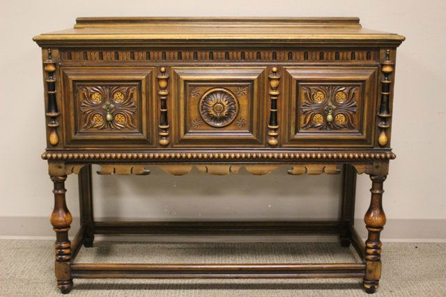 Berkey & Gay Carved Walnut Server (1 of 7)