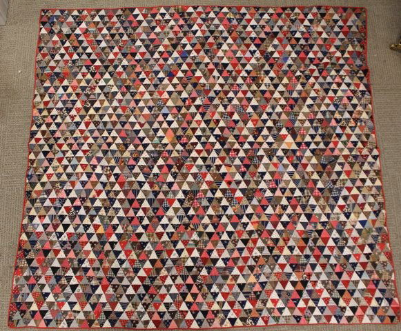 Primitive Triangle Pattern Patchwork Quilt (1 of 6)