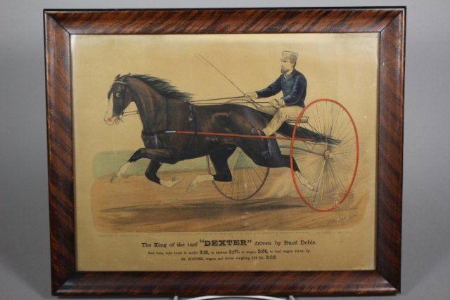 Currier & Ives "Dexter" King of the Turf Print 1871 (1 of 8)