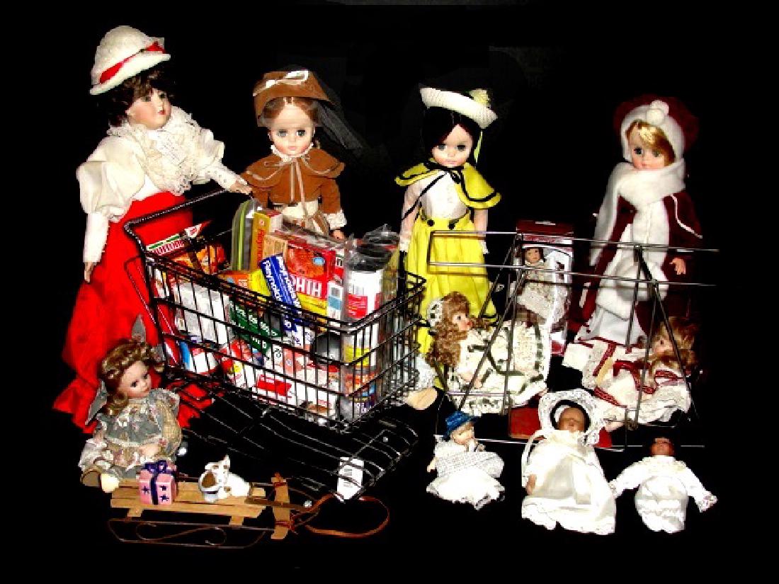 Fun Grouping Of Dolls & Doll Related Items (1 of 9)