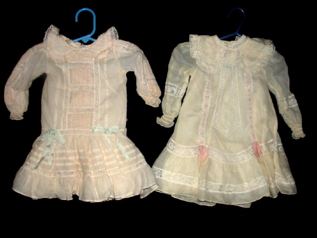 Two Vintage Christening Lace Silk Gowns (1 of 5)