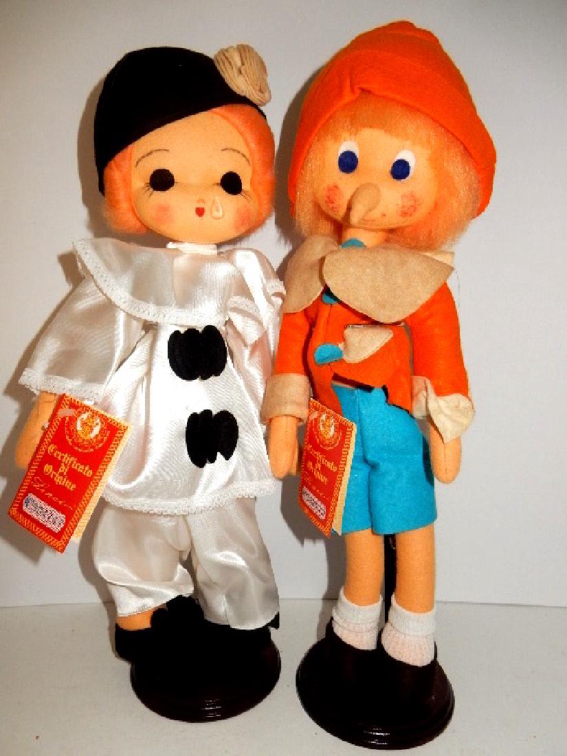 Lenci Pinocchio And Bambola Girl Felt Dolls (1 of 8)