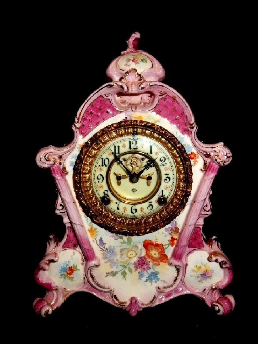Fabulous Ansonia Royal Bonn China Case Clock (1 of 9)