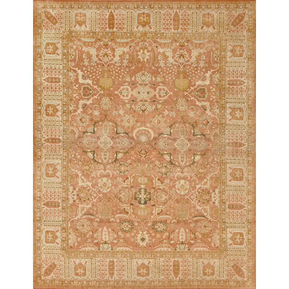 Mansour Tabriz Rug - 8' X 10': Handwoven by master weavers in Pakistan, this beautiful brand new work of art features an exceptioal workmanship and color combinations. Made of 100% natural wool and dyes. Brand new.