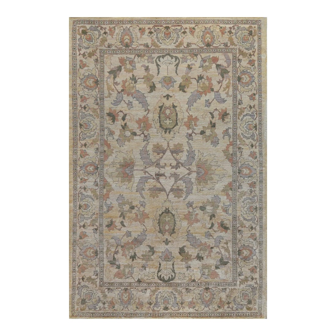 Handwoven Agra-Inspired Wool Rug (1 of 4)